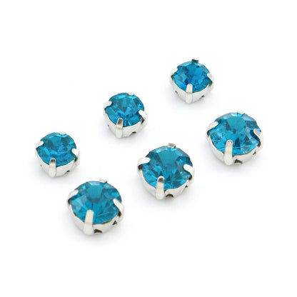 Sew On Rhinestones  pack 100 choose color and size