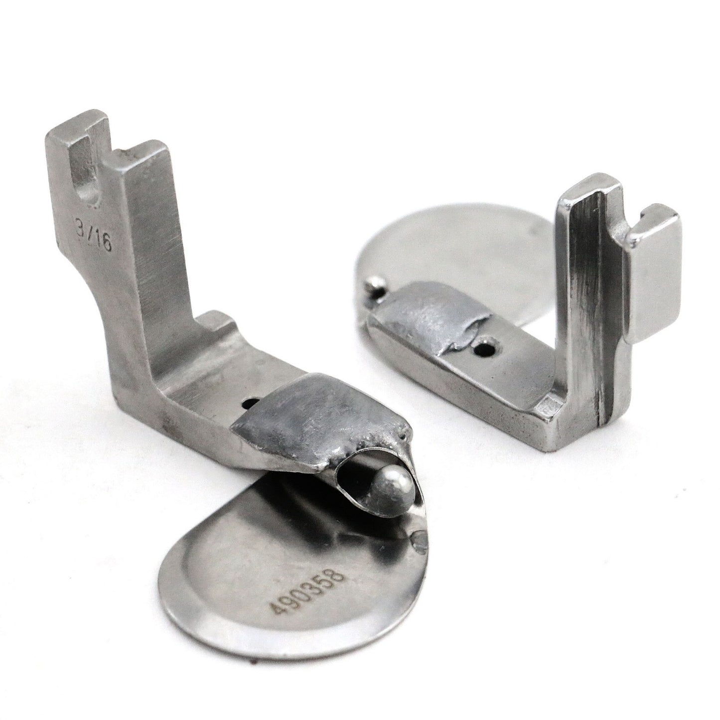 Ball Hemmer Foot 1/32" (Double Fold) Upturn, for all type of high shank machines