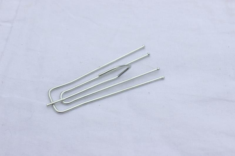 4 Prong Pinch Pleat Drapes Curtain Hooks 3" Short Neck ALL STEEL STRONG, 20 pcs