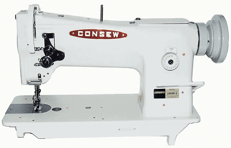 Consew 206RB-5 Triple Feed, Upholstery Walking Foot Sewing Machine - Head Only