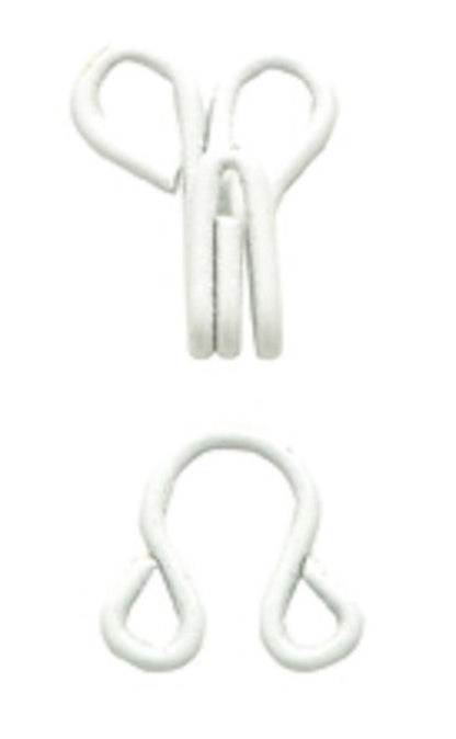 sew-on Hooks & Eyes 24 or 144 sets all steel nickle plated choose color & size