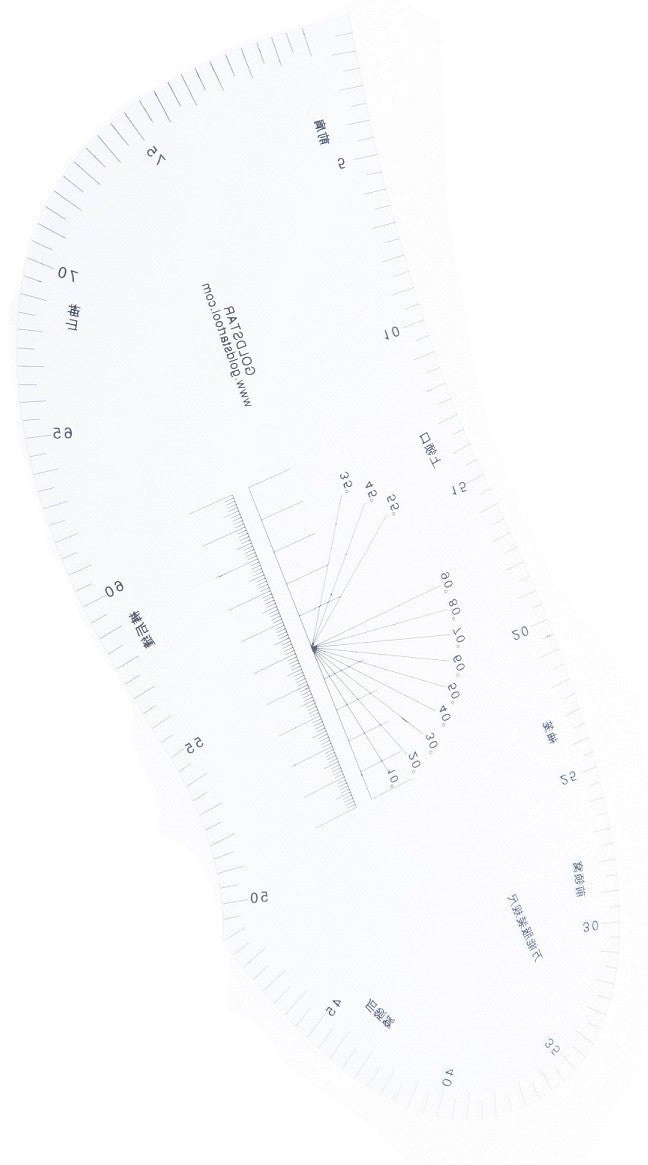 designers & pattern makers Curved Tailor's Rule,80cm Multi verity use curves