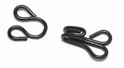 sew-on Hooks & Eyes 24 or 144 sets all steel nickle plated choose color & size
