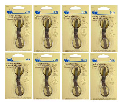NEW 8 PCS Dritz 3 1/2 Stainless Steel Folding Scissor Dritz US SELLER FREE SHIP