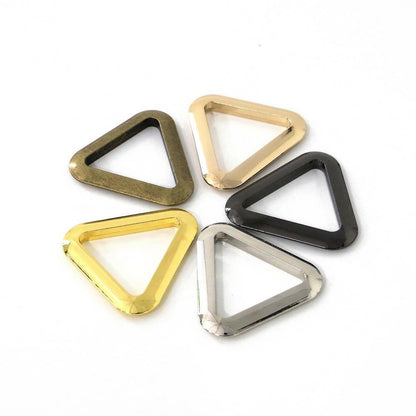 Metal Flat CAST Ring - Triangle alloy for straps,purses,bags,Choose Size & color
