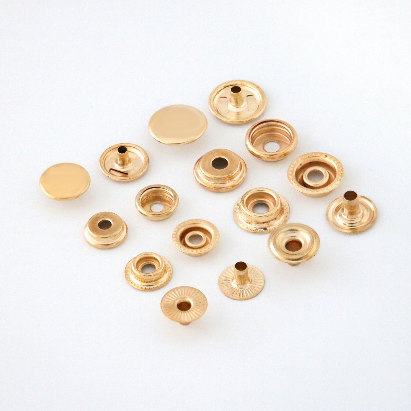 20 Ligne12.5mm (1/2") Ring Snaps 4 Part Durable,heavy duty and sturdy, usa sale