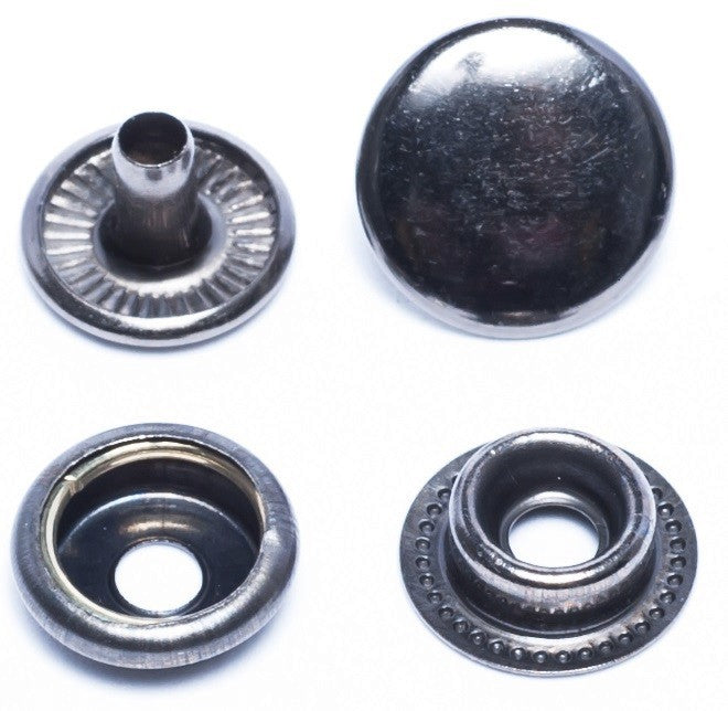 DUBLE CAP 24 Ligne 15mm (5/8") Ring Snaps 4 Part Durable,heavy duty & sturdy USA