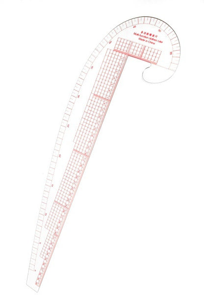 styling design PLASTIC ruler, 3 IN 1,  French curve, Hip curve & Straight ruler