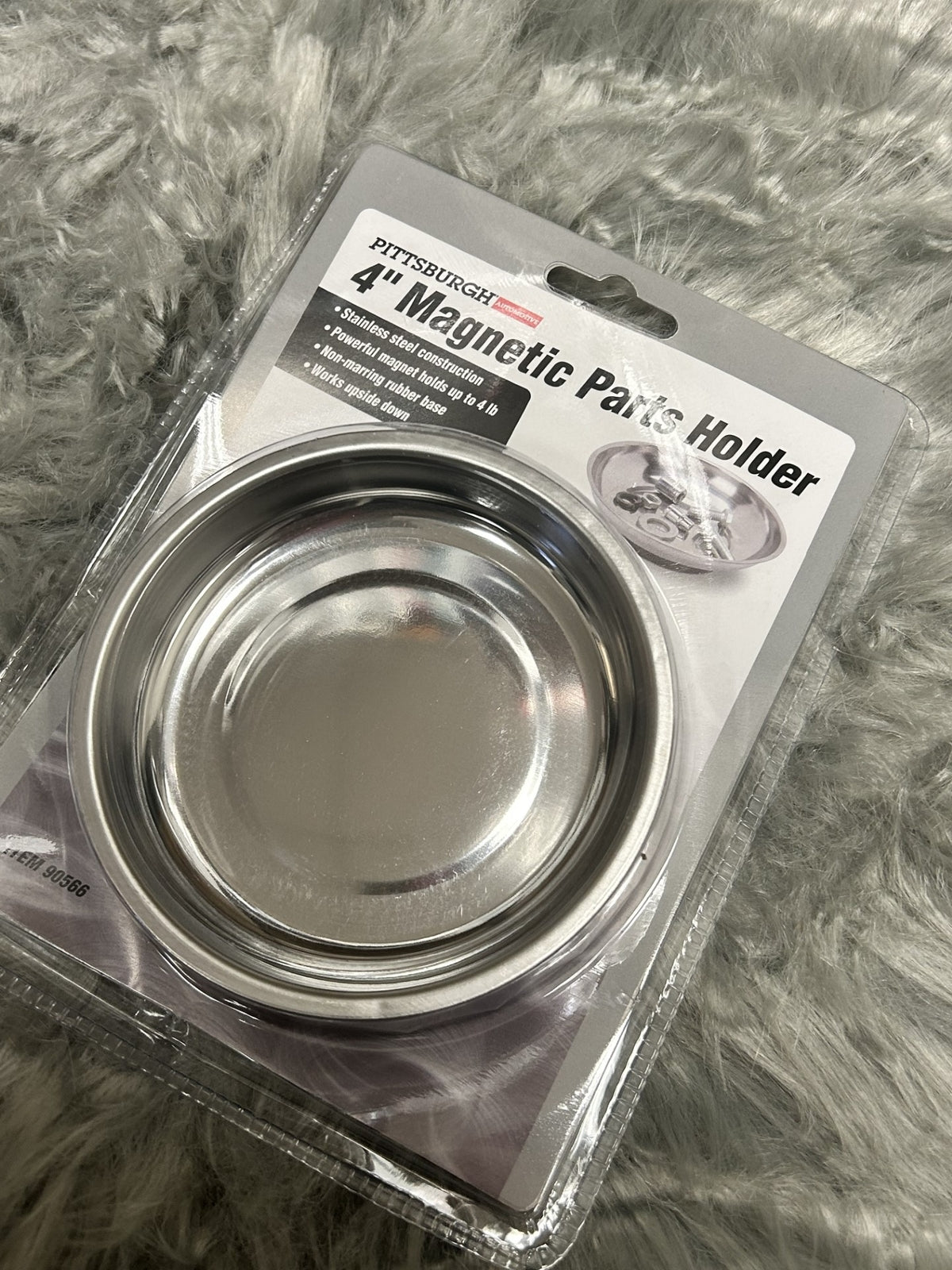SET OF 2 LARGE 6" and MEDIUM 4" Magnetic Parts Holder PITTSBURGH Automotive