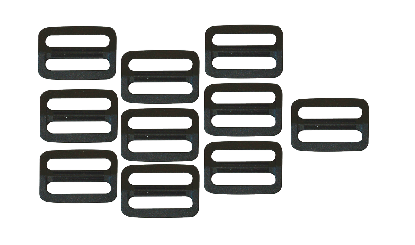10PC or 100PC Plastic Strap SLIDE Adjuster 3/4", 1" & 1-1/2" for Nylon Webbing