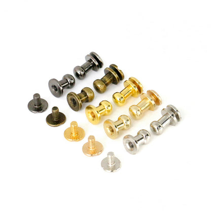 Sam Browne Button & Screw choose size 3/8" OR 5/16",color & quantities USA SHIP
