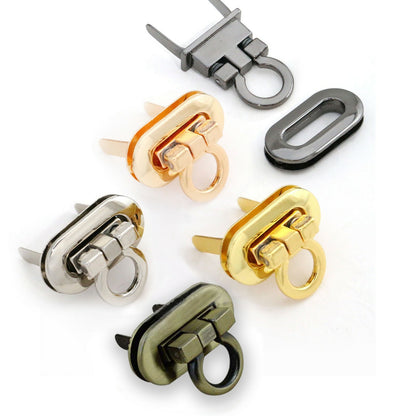 Oval Flip,Tongue Lock,1 3/8" x 3/4" for the Clutch Wallet pattern,purse & bags