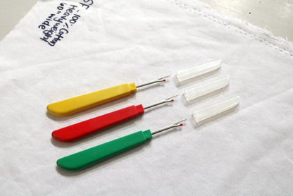 NEW! PACK OF 3 Seam Rippers, 5 inch with Safety Cover - US SELLER FREE SHIPPING