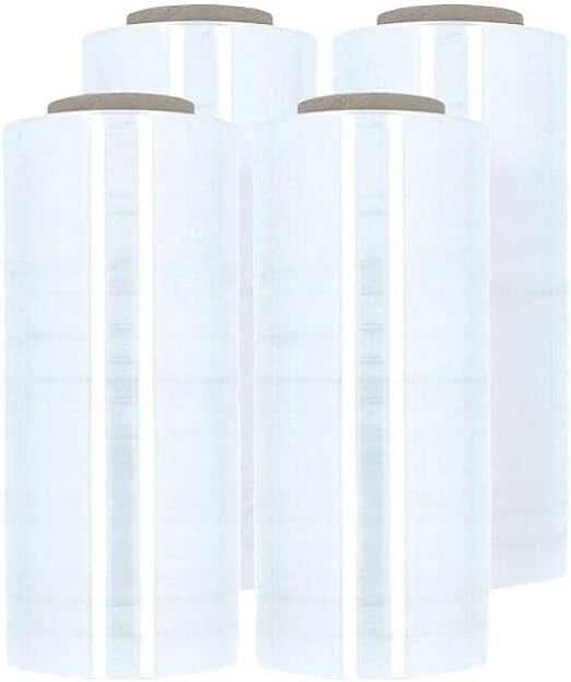 Stretch Wrap 18 Inch x 1500 Feet, 80 Gauge Clear Plastic Cling Stretch Wrap