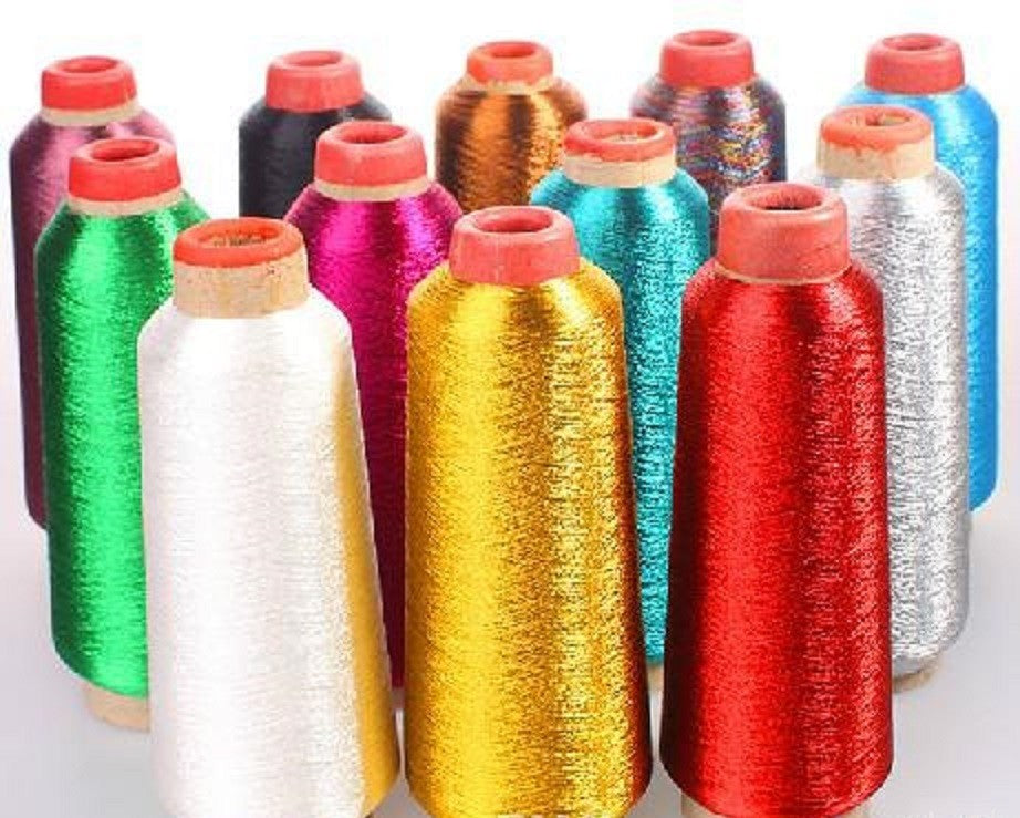 6 ROLLS of Metallic Machine Embroidery Threads, 5000 yd rolls (30,000 total yds)
