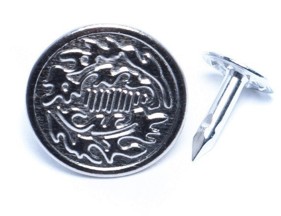 Jeans Button, Oak Leaf Design 17mm (5/8") diameter CHOOSE COLOR choose quantity