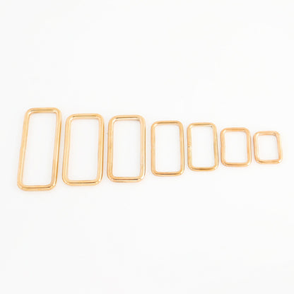 Metal Square Ring Welded,for straps,purses,bags,Choose quantity Size & color usa