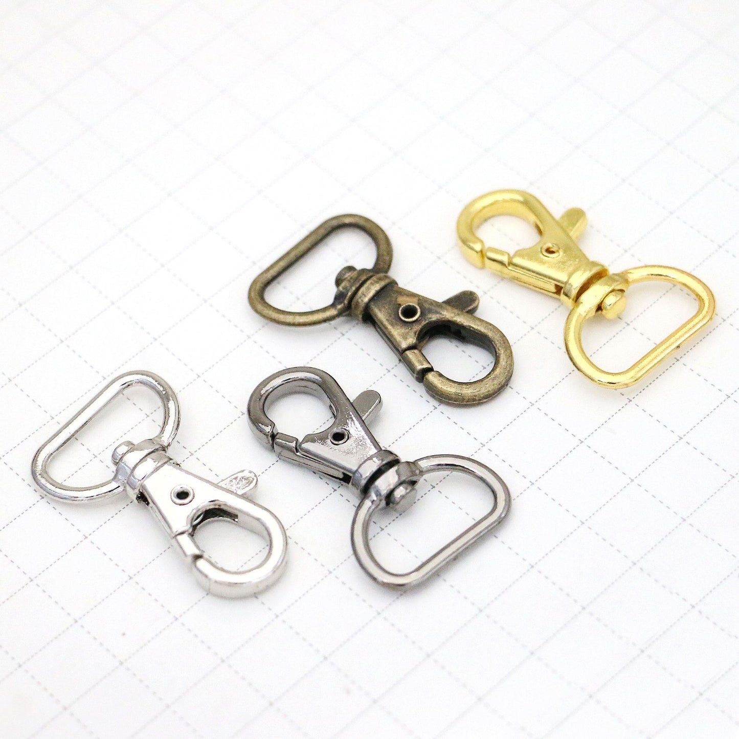 Lobster Claw Clasps Swivel Snap Hook, Choose color, size & quantities USA SOLD