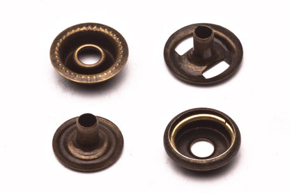 24 Ligne 15mm (5/8") Ring Snaps 4 Part Durable,havy duty and sturdy, Ring Snap F