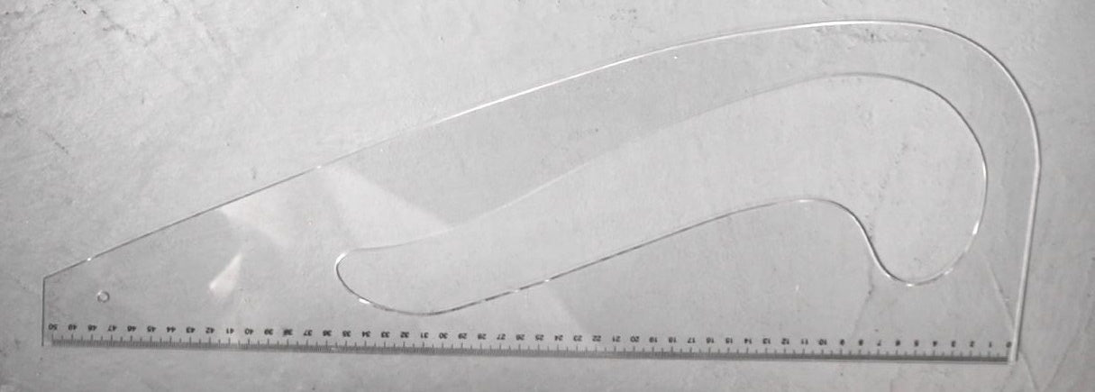 designer,tailors & pattern makers MULTI CURVE PLASTIC ruler 50CM,acrylic 3mm thi