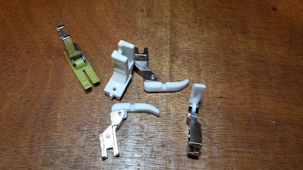 5 TEFLON Presser Feet for Juki,brother,new-tech (high-shank) sewing machine usa