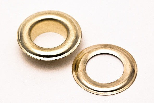 Metal Grommets & washers #4 (1/2") Gold 1000 SETS GREAT FOR INDOOR & OUT DOOR