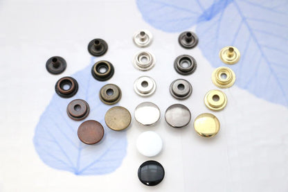 24 Ligne 15mm (5/8") Ring Snaps 4 Part Durable,havy duty and sturdy, Ring Snap F