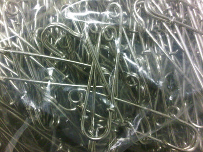 10 LARGE OVERSIZED METAL RUST Bronze SILVER PINS 3 INCH
