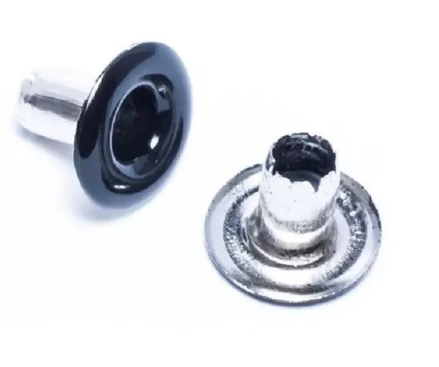 100 pk BLACK Eyelets self piercing 5/32" #000 for garment & crafts USA seller