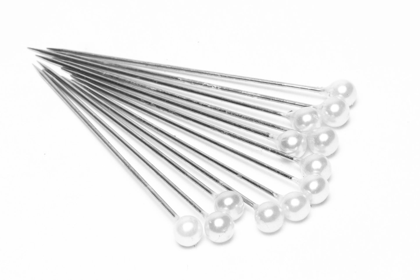 Ball Head Pins WHITE Color 200/box 1-3/4" ,sharp ,perfect for sewing & quilting