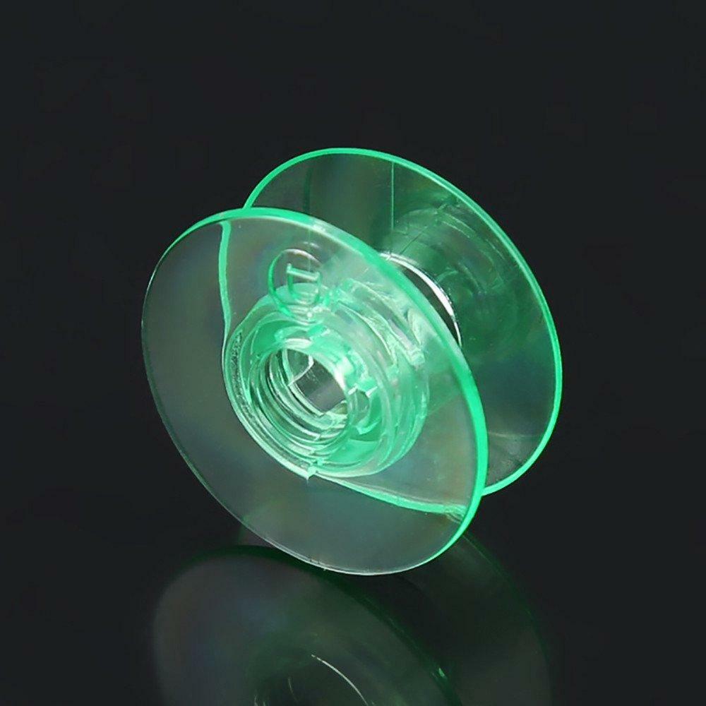 20pcs Clear Green Bobbins Viking Husqvarna White Home #4125615-45#4123078-G