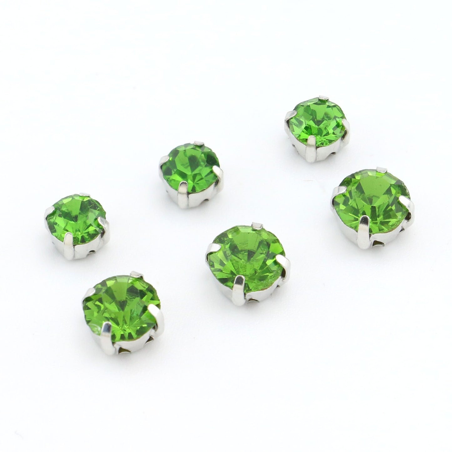 Sew On Rhinestones  pack 100 choose color and size