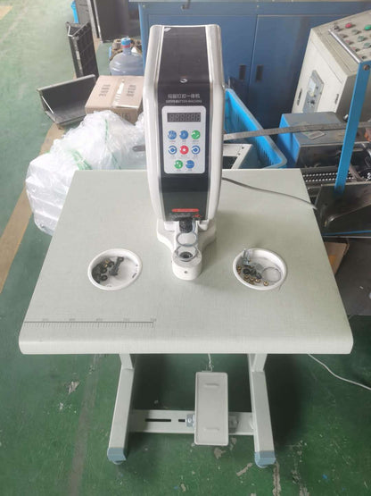 Servo Attaching Machine with Laser Pointer + One Die110/220 volt w/table & stand