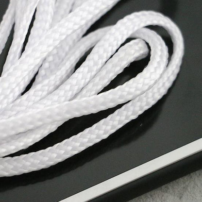 Drawstring cord 1/4" 100% polyester Round Braided  White or Black 144 or 10 yard