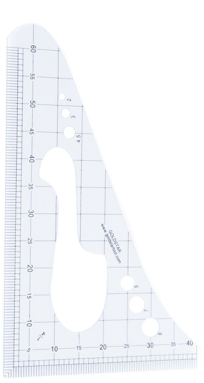 designers & pattern makers Curved Tailor's Rule, Multiuse, 1/4 centimeter scale