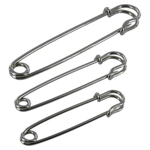 10 LARGE OVERSIZED METAL RUST Bronze SILVER PINS 3 INCH