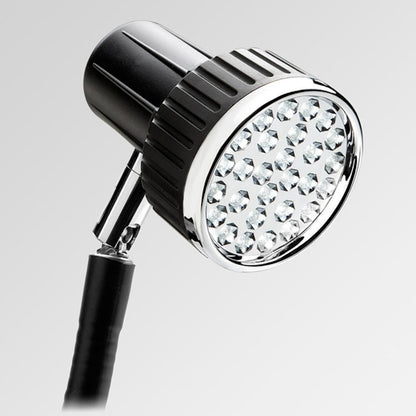 LED task Sewing LIGHT GOOSENECK lamp Bendable steel  22" c-clamp 110v + 28 LED