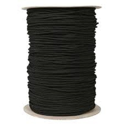 Drawstring cord 1/4" 100% polyester Round Braided  White or Black 144 or 10 yard