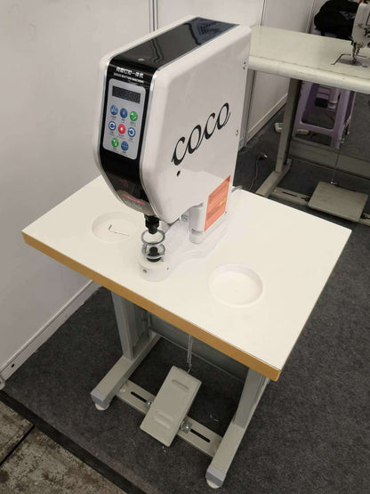 Servo Attaching Machine with Laser Pointer + One Die110/220 volt w/table & stand