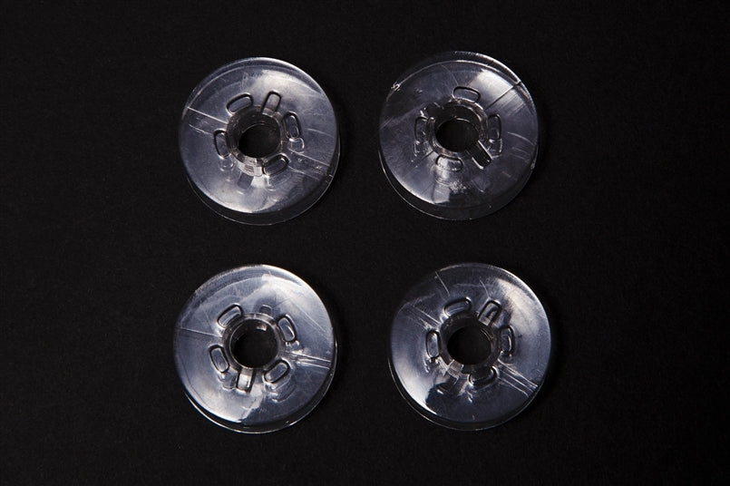 Bobbin Box Organizers + 28 Premium Style 9033P CLEAR BOBBINS FOR PFAFF SEWING MA