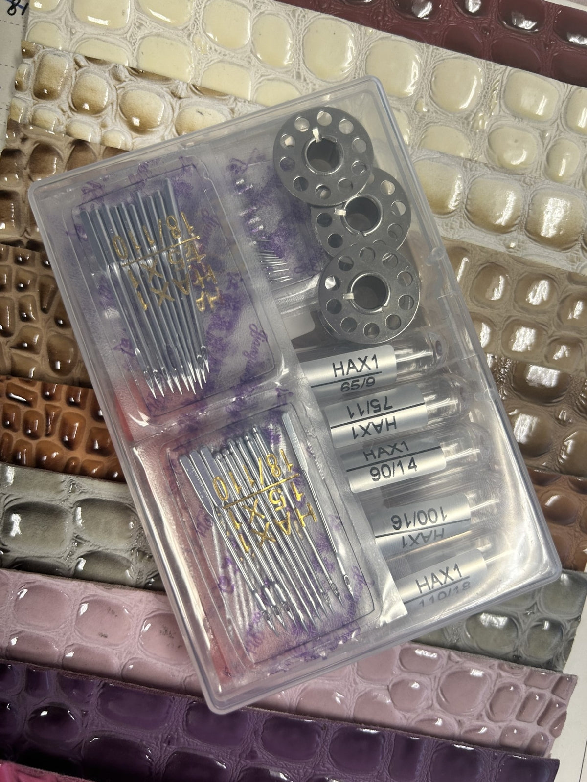 SEWING NEEDLES KIT HAX1 100 PCS Universal Sewing Machine Needle w/ Storage Tubes