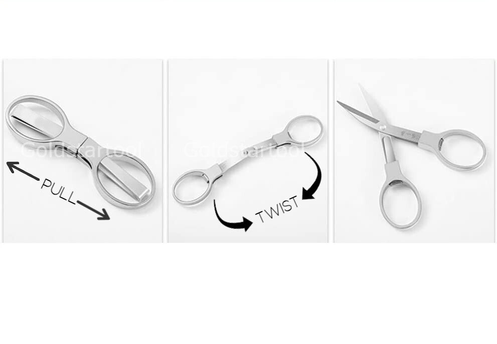 *NEW* 2 PCS Dritz 3 1/2" Stainless Steel Folding Scissors FREE SHIPPING USA