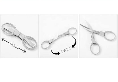 *NEW* 2 PCS Dritz 3 1/2" Stainless Steel Folding Scissors FREE SHIPPING USA