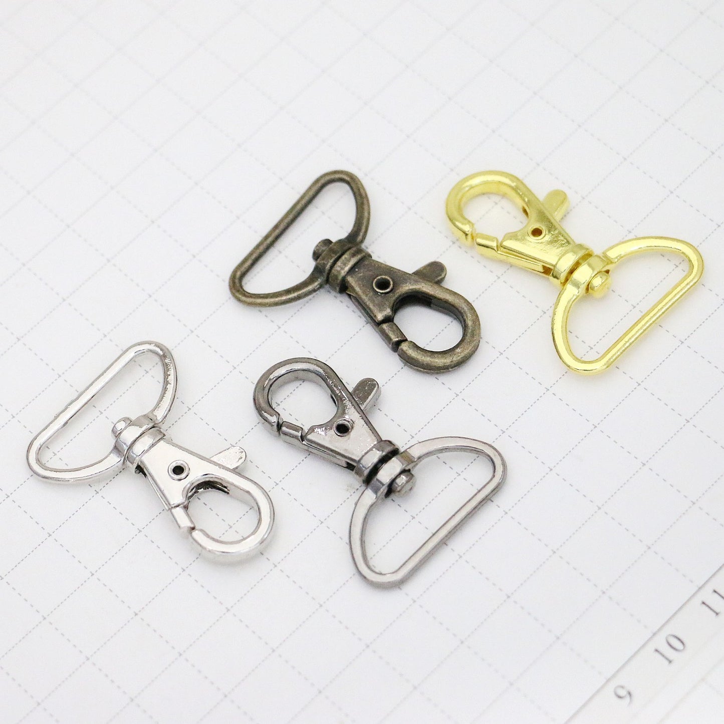 Lobster Claw Clasps Swivel Snap Hook, Choose color, size & quantities USA SOLD