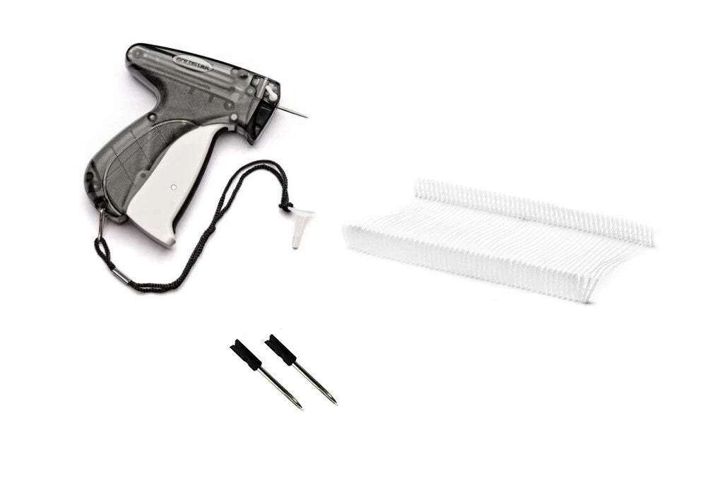 Price Label Garment Tagging Gun   1000 2" CLEAR Barbs   2 needles FREE SHIPPING