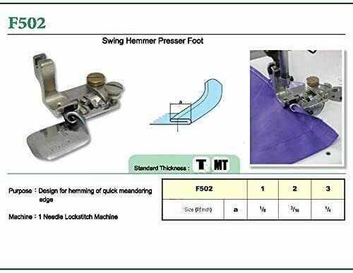 Hemming Presser Foot and Folder Set #F502? for all high shank sewing machines