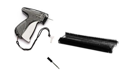 Garment Price Label Tagging Gun   1000 3" BLACK Barbs   1 Extra Needle US SELLER