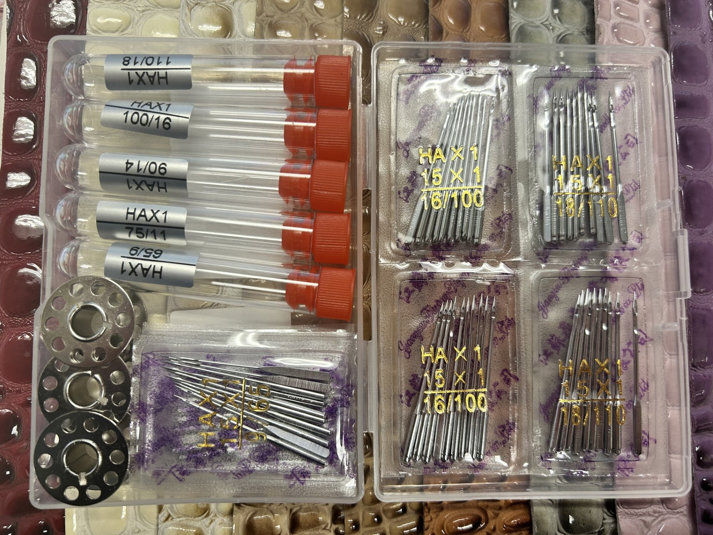 SEWING NEEDLES KIT HAX1 100 PCS Universal Sewing Machine Needle w/ Storage Tubes