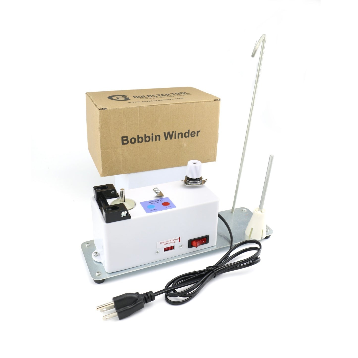 Electric Bobbin Winder With Spool Stand For Industrial/ Domestic Sewing Machine