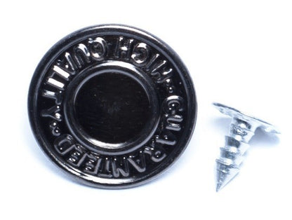 Jeans Buttons,"High Quality Guaranteed" Design,17mm (5/8") diameter CHOOSE COLOR